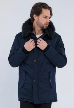 HOODIE - Wintermantel - Navy