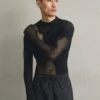 032c TRANSPARENT TURTLENECK - Strickpullover - Black 1 032c TRANSPARENT TURTLENECK - Strickpullover - Black -Herrenbekleidung e485ba9f1dfe4338914cac6836c94022