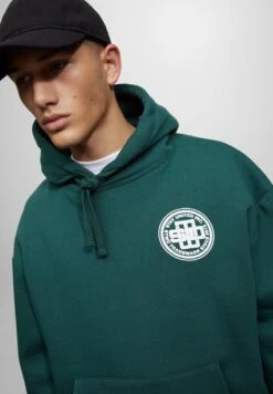 PULL & BEAR PRINTED - Kapuzenpullover - Mottled Dark Green -Herrenbekleidung eb5d362cc5b84491b441c8f9db27b48e