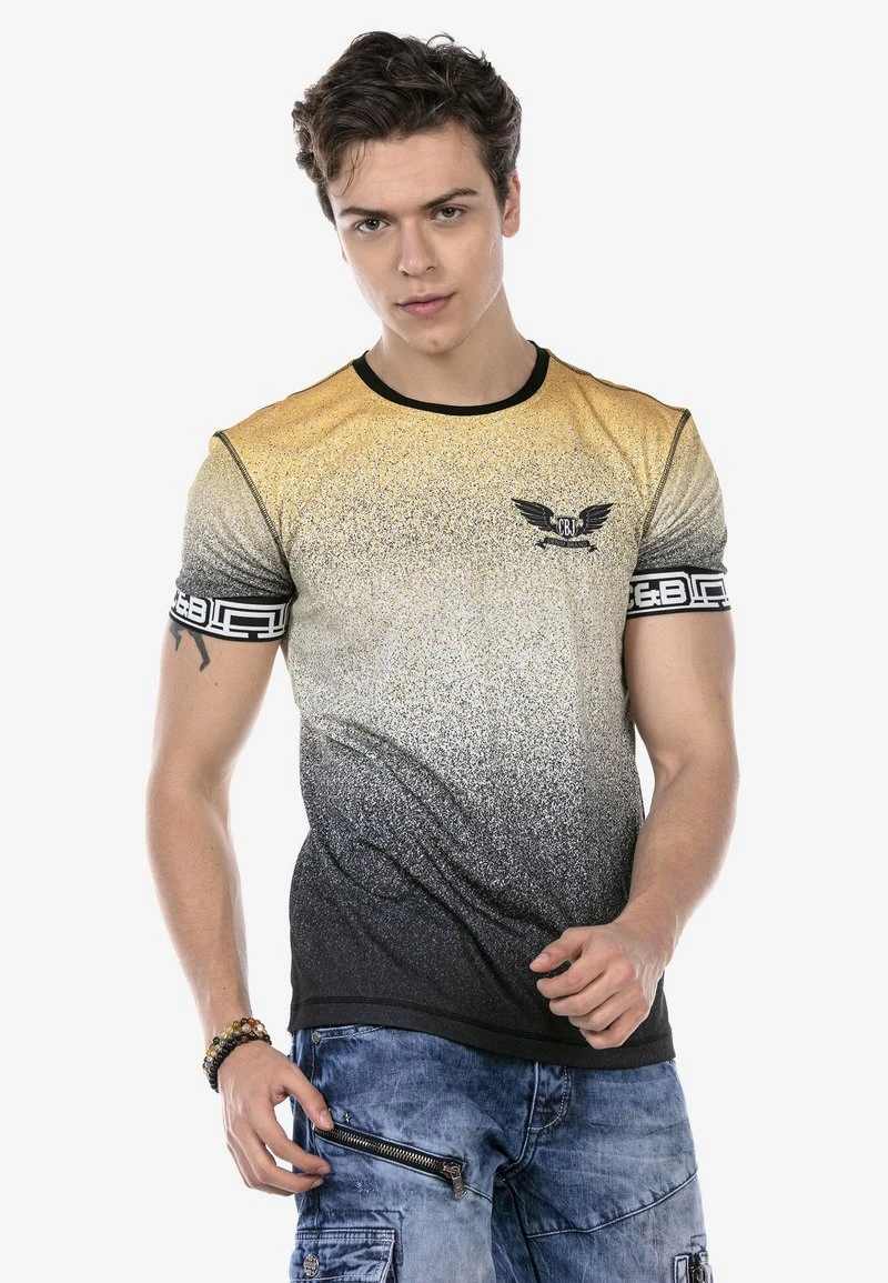 Cipo & Baxx T-Shirt Print - Yellow 3 Cipo & Baxx T-Shirt Print - Yellow