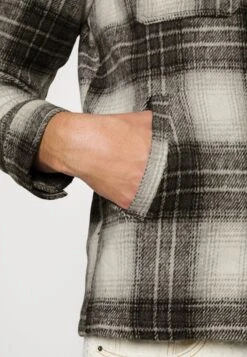 BRAVE SOUL AUGUSTUS - Übergangsjacke - Black/ White Check -Herrenbekleidung ec10cfcd7b8c4537961532e9db54bb6f