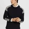 ESPRIT COLORBLOCKING - Strickpullover - Navy