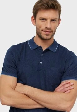 COMFORT FIGURED - Poloshirt - Indigo -Herrenbekleidung ee205f94241e4323889392af129e14fd