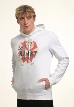 Henry Tiger BEAUTY & THE BEAST HER BEAST - Kapuzenpullover - White -Herrenbekleidung f0b713df81634fe8869479a98450b20d 1