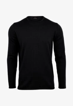 BASIC CREW NECK - Strickpullover - Schwarz -Herrenbekleidung f233aa3d469f47228e81d075c856e428 1