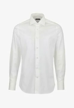 SHIRT LISLE PIQUE LONG SLEEVES - Businesshemd - White -Herrenbekleidung f42625f157dc4086b5b36dfd0e1d9e6e