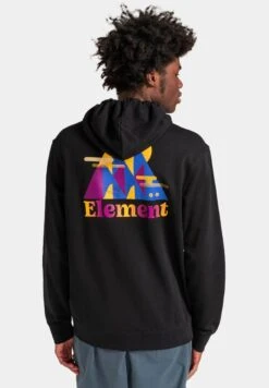 Element HILLS - Kapuzenpullover - Flint Black