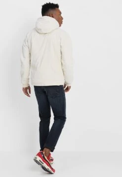 URBAN CLASSICS HOODED CORDUROY JACKET - Übergangsjacke - Light Sand/offwhite -Herrenbekleidung f7073125181a41029de9f5336cf26eac