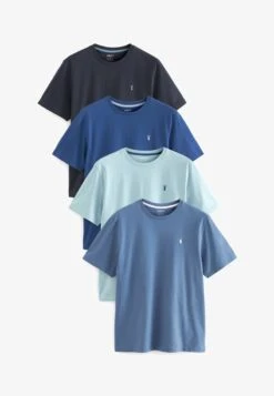 Next 4 PACK REGULAR FIT - T-Shirt Basic - Blue 11 Next 4 PACK REGULAR FIT - T-Shirt Basic - Blue -Herrenbekleidung f809e15a7ccf4d1681e16547f1a8cda9