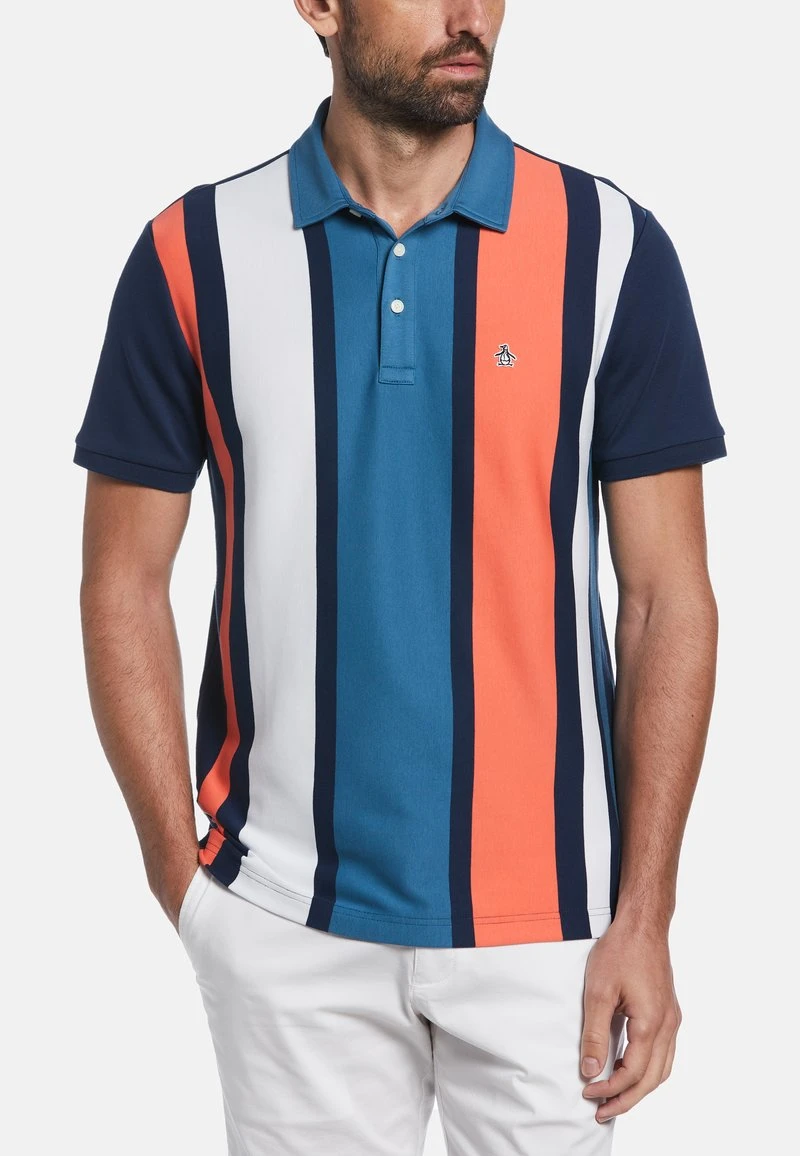 Original Penguin INTERLOCK STRIPED - Poloshirt - Dress Blues 3 Original Penguin INTERLOCK STRIPED - Poloshirt - Dress Blues