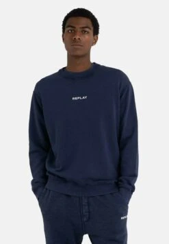 Replay Sweatshirt - Blu -Herrenbekleidung fb86b836199e4b4ba7722d40ed49207e 1