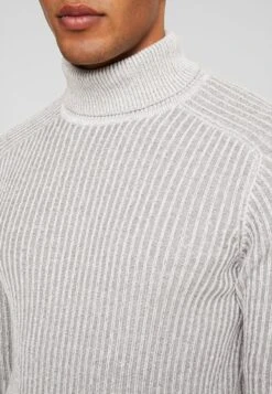 Pier One Strickpullover - 111 - Mottled Light Grey -Herrenbekleidung fea4b15041fe4254ac1426dc28a9b165